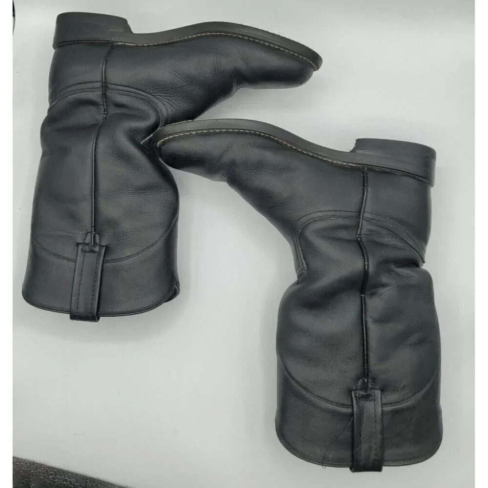 ACME Roper Women's Black Leather Slouch Boots Style 08050L Size 6.5